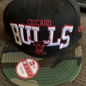 Chicago bulls army brim hat